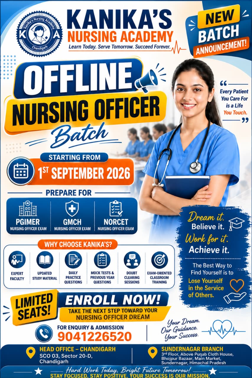 Offline Nursing Officer Batch — September 2026 announcement
