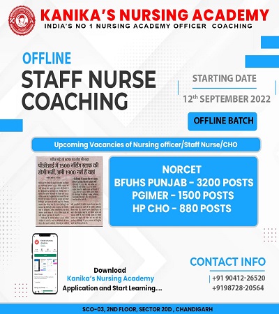 staff nurse coaching in chandigarh