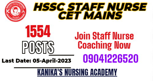 hssc staff nurse recruitment 2023