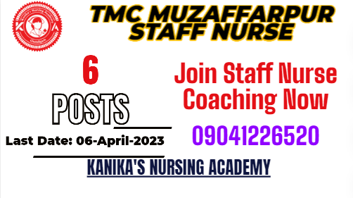 tmc muzaffarpur staff nurse job