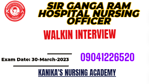 Sir Ganga Ram Hospital Nursing Officer Vacancies