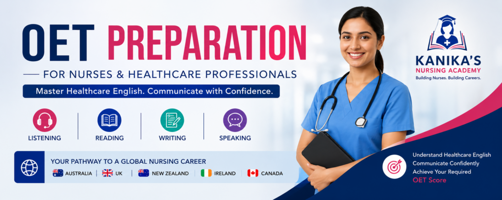 OET Preparation for Nurses & Healthcare Professionals recruitment banner