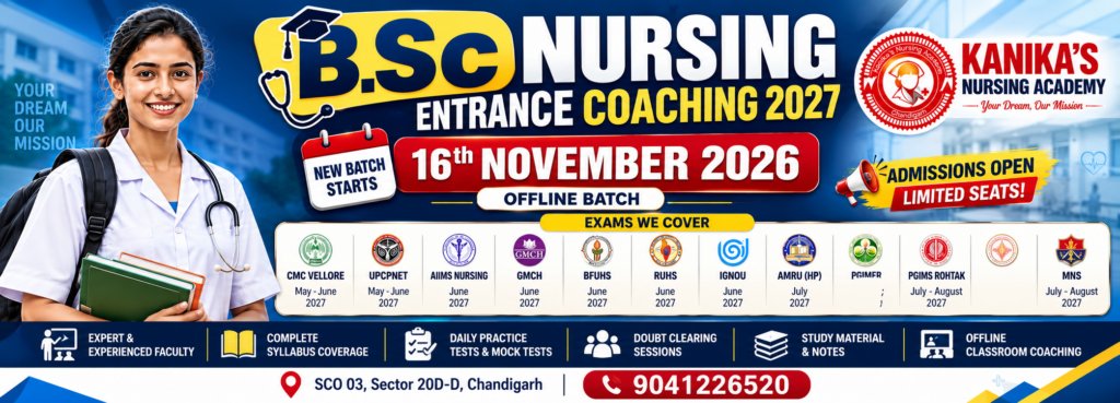 B.Sc. Nursing Entrance Exam Schedule 2027